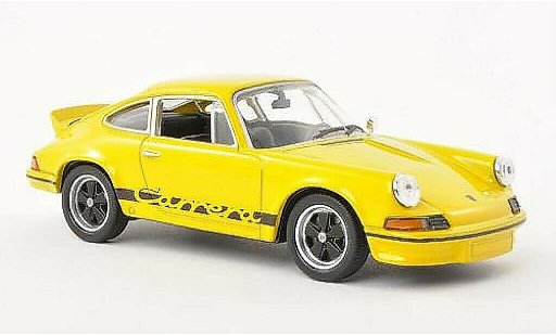 Porsche 911 Carrera 1/43 Welly 2.7 gelb/schwarz 1973 modellautos