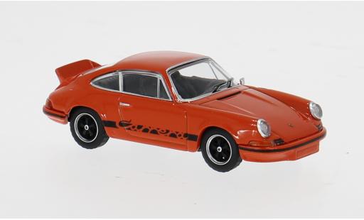 Modellautos Porsche 911 Carrera RS 2.7 orange/schwarz 1973 1/64 Mini GT