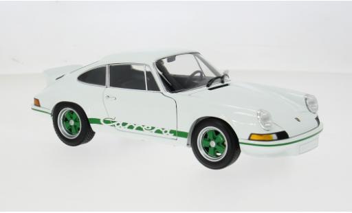 Modellautos Porsche 911 Carrera RS weiss/gr&Atilde;&frac14;n 1972 1/18 Minichamps
