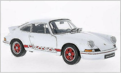 Porsche 911 Carrera 1/18 Welly weiss/rot 1973 modellautos