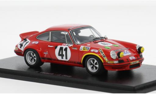 Porsche 911 1/43 Spark Carrera RSR 2.8 24h Le Mans 1973 #41 F.Vetsch/J.Selz 1:43 modellautos