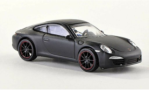 Porsche 911 S 1/87 Schuco Carrera matt-schwarz modellautos