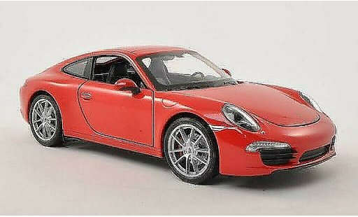 Porsche 911 S 1/24 Welly Carrera rot modellautos
