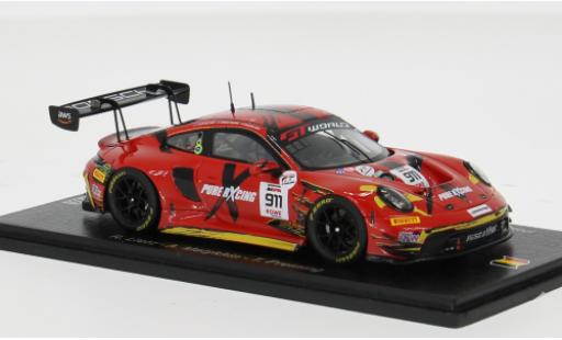 Modellautos Porsche 911 GT3 R 24h Spa 2025 Pure Rxcing #911 .Lietz/A.Malykhin 1/43 Spark