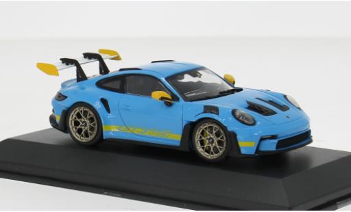 Porsche 911 1/43 Solido GT3 RS blau/gelb 1:43 modellautos
