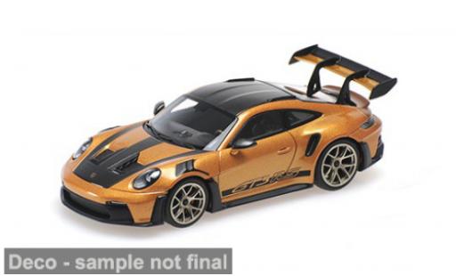 Modellautos Porsche 911 GT3 RS gold/schwarz 2024 1/43 Minichamps