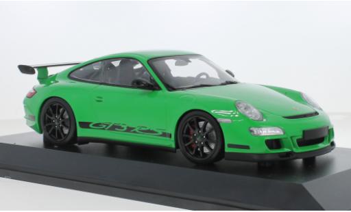 Porsche 997 GT3 RS 1/18 Minichamps 911 grün 2007 1:18 modellautos