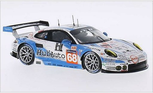 Porsche 911 GT3 R 1/43 Spark No.68 Team AAI HubAuto 24h Le Mans 2015 modellautos