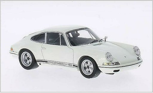 Porsche 911 R 1/43 Spark weiss/Dekor 1972 modellautos