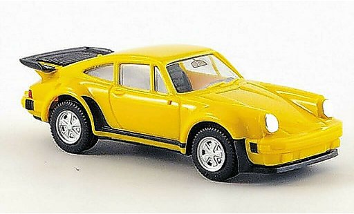 Porsche 911 Turbo 1/87 Herpa gelb modellautos