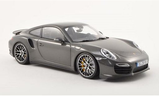 Porsche 911 Turbo S 1/18 Minichamps anthrazit 2013 modellautos