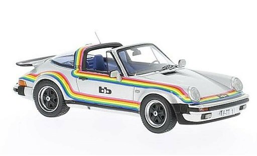 Porsche 911 Turbo 1/43 Neo Targa B&B Tuning grau mit Dekor 1982 modellautos