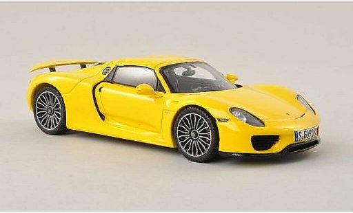 Porsche 918 Base 1/43 Spark Spyder gelb 2013 modellautos