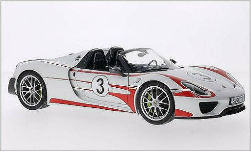 Porsche 918 Base 1/18 Minichamps Spyder weiss/Dekor 2013 modellautos