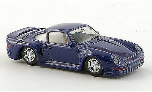 Porsche 959 Base 1/87 Herpa blau modellautos