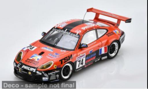 Porsche 996 GT3 1/43 Spark orange/schwarz 24h Le Mans 2001 #74 L.Alphand/M.Ligonnet 1:43 modellautos