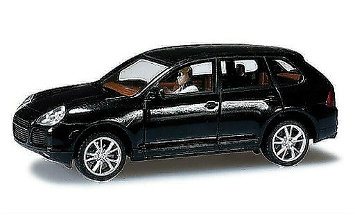 Porsche Cayenne S 1/87 Herpa schwarz DioramaReady modellautos