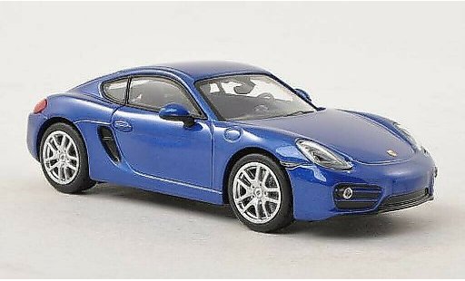 Porsche Cayman Base 1/43 Norev blau 2013 modellautos