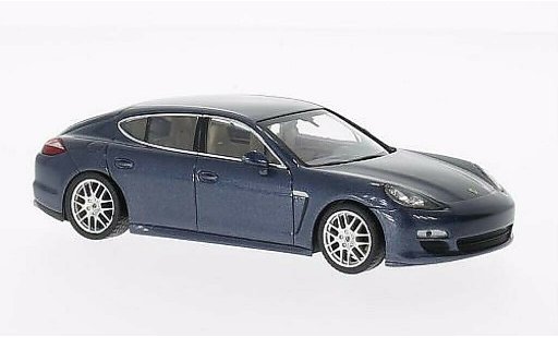 Porsche Panamera 4S 1/43 Minichamps grau-blau 2011 modellautos