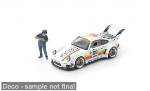 Porsche 930 RWB 1/64 Pop Race weiss/Dekor 1:64 modellautos