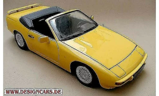 Porsche 924 Base 1/18 Minichamps cabriolet gelb modellautos