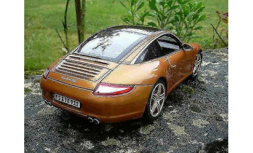 Porsche 911 Targa 1/18 Norev 4S orange modellautos