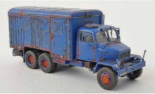 Praga V3S Kasten 1/43 Abrex blau mit Rostspuren modellautos