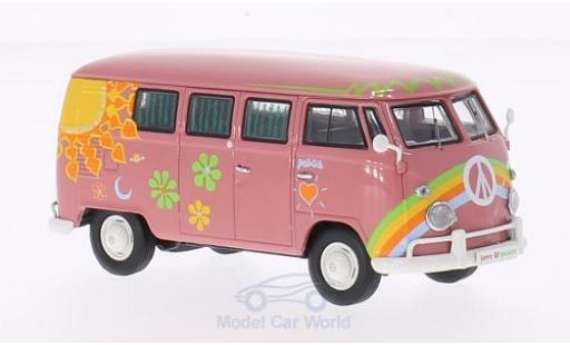 Modellautos Volkswagen T1 B 1/43 Premium ClassiXXs Bus rosa Flower Power Volkswagen T1 B 1/43 Premium ClassiXXs Bus rosa Flower Power modellautos
