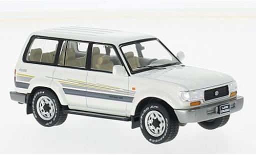Modellautos Toyota Land Cruiser 1/43 Premium X LC80 mettalic weiss 1996 Toyota Land Cruiser 1/43 Premium X LC80 mettalic weiss 1996 modellautos