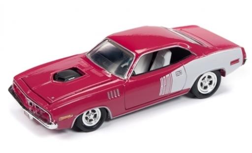 Modellautos Plymouth Barracuda 1/64 Racing Champions rosa/weiss 1971 Plymouth Barracuda 1/64 Racing Champions rosa/weiss 1971 modellautos