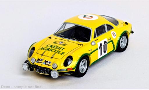 Alpine A110 1/43 Trofeu Renault Crit&eacute;rium de la C&ocirc;te Fleurie 1974 #10 J.Bourdon/J.Moutard 1:43 modellautos