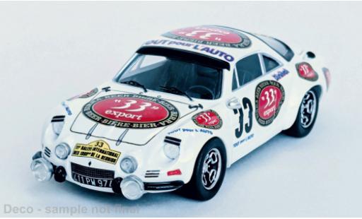 Alpine A110 1/43 Trofeu Renault Tour Auto 1981 #33 M.Lallemand/J.C.Pradines 1:43