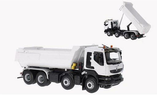 Renault Kerax Base 1/43 Norev Muldenkipper weiss 2008 modellautos