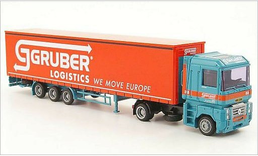 Renault Magnum Base 1/87 AWM Gruber Logistics Mega-G-KSZ modellautos