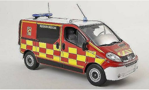 Renault Trafic Base 1/43 Norev Feuerwehr Secours Medical KTW (F) 2010 modellautos