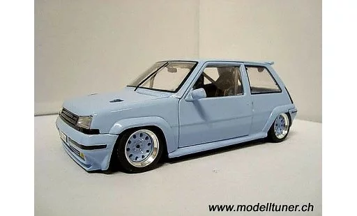 Renault 5 Turbo 1/18 Norev GT blau jantes 13 pouces modellautos