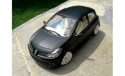 Renault Clio 3 RS 1/18 Solido noir mat jantes c4 wrc modellautos