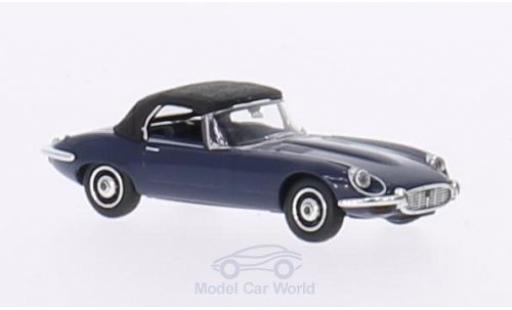 Jaguar E-Type 1/87 Ricko Roadster blau Verdeck geschlossen ohne Vitrine modellautos