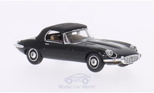 Jaguar E-Type 1/87 Ricko Roadster schwarz 1971 Verdeck geschlossen ohne Vitrine modellautos