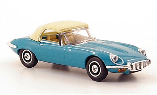 Jaguar E-Type 1/87 Ricko Roadster türkis 1971 Verdeck fermé sans Vitrine modellautos