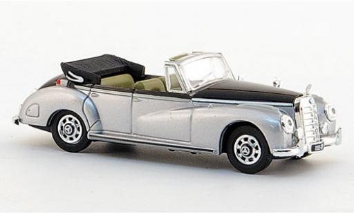 Mercedes 300 1/87 Ricko C Cabriolet silber/schwarz 1955 modellautos