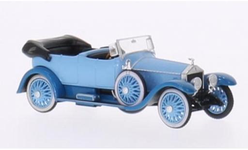 Rolls Royce Silver Ghost 1/87 Ricko blau/blau RHD Verdeck geöffnet ohne Vitrine modellautos