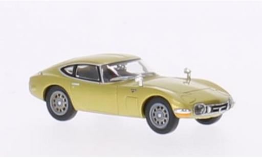 Toyota 2000 GT 1/87 Ricko gold RHD modellautos