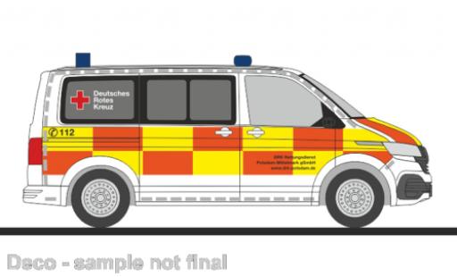 Volkswagen T6 1/87 Rietze .1 bus DRK services de secours Potsdam - Mittelmark modellautos