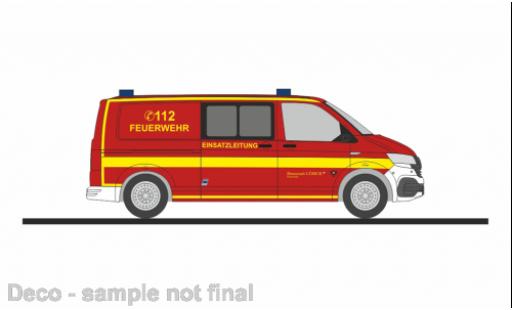 Modellautos Volkswagen T6 1/87 Rietze .1 bus pompiers Lübeck Volkswagen T6 1/87 Rietze .1 bus pompiers Lübeck modellautos