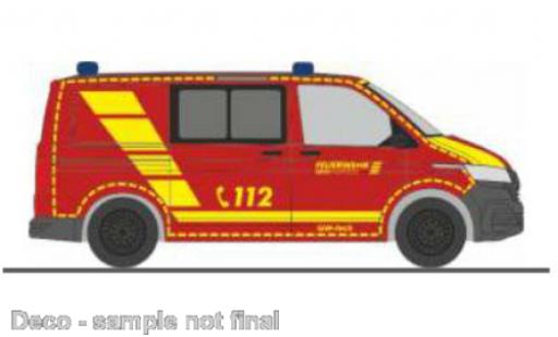 Modellautos Volkswagen T6 1/87 Rietze .1 bus pompiers Wuppertal Volkswagen T6 1/87 Rietze .1 bus pompiers Wuppertal modellautos