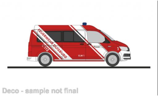 Modellautos Volkswagen T6 1/87 Rietze bus pompiers Duisburg Volkswagen T6 1/87 Rietze bus pompiers Duisburg modellautos
