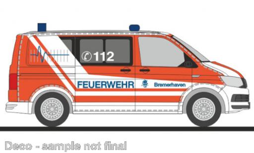Modellautos Volkswagen T6 1/87 Rietze pompiers Bremerhaven Volkswagen T6 1/87 Rietze pompiers Bremerhaven modellautos