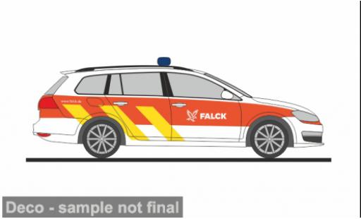 Volkswagen Golf 1/87 Rietze 7 Variant Falck Rettungsdienst Hamburg 1:87 modellautos