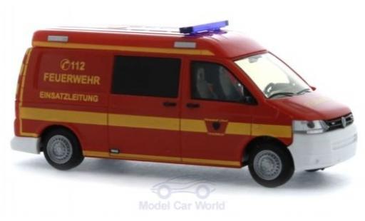 Modellautos Volkswagen T5 1/87 Rietze Halbbus Feuerwehr Lübeck Volkswagen T5 1/87 Rietze Halbbus Feuerwehr Lübeck modellautos